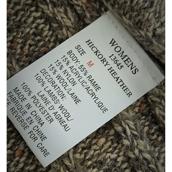 WOOLRICH Womans Hickory Heather Wool Blend Zip Up Vest Medium Brown Academia - Picture 8 of 8